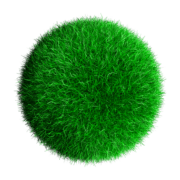 round grass
